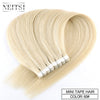 Adhesive Extension Colors Straight Skin Weft Natural Hair