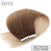 Adhesive Extension Colors Straight Skin Weft Natural Hair