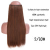 Black Brown High Temperature Synthetic Hair Piece