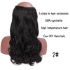 Black Brown High Temperature Synthetic Hair Piece