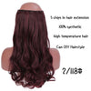 Black Brown High Temperature Synthetic Hair Piece