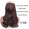 Black Brown High Temperature Synthetic Hair Piece