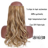 Black Brown High Temperature Synthetic Hair Piece