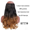 Black Brown High Temperature Synthetic Hair Piece