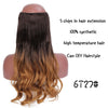 Black Brown High Temperature Synthetic Hair Piece