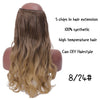 Black Brown High Temperature Synthetic Hair Piece