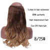 Black Brown High Temperature Synthetic Hair Piece