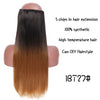 Black Brown High Temperature Synthetic Hair Piece