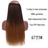 Black Brown High Temperature Synthetic Hair Piece