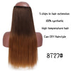 Black Brown High Temperature Synthetic Hair Piece