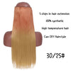 Black Brown High Temperature Synthetic Hair Piece